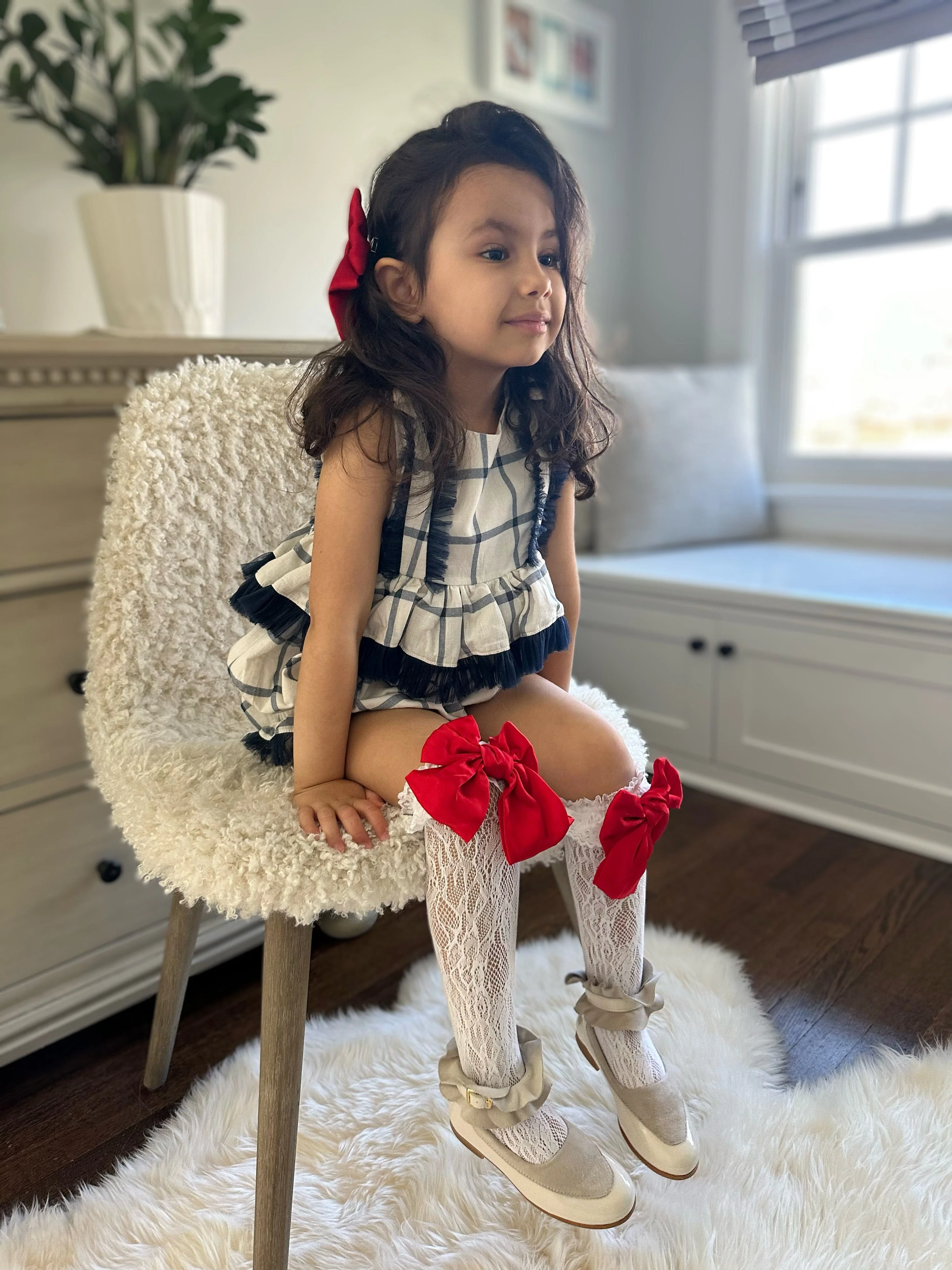 Lola Lace Socks with Satin Bows - Image 24